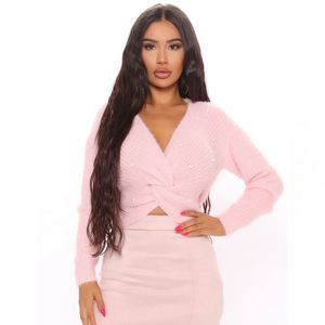 FASHION NOVA PERFECT PINK SWEATER (WITH PEARLS!) FOR SPRING SIZE LARGE! 🌷☀️😍